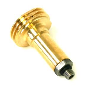 DREHMEISTER adaptador de boquilla de suministro ACME M10 latón con conexión de acero inoxidable, L=76 mm