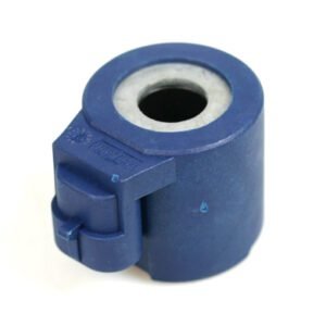 MTM solenoide azul para multiválvula EU2 + ET98 corto con conector (AMP) 12 V 10 W