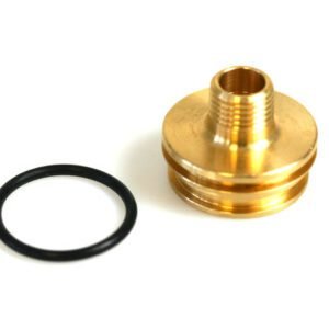 GSI - GFI adaptador de boquilla de inyección con junta tórica (latón)