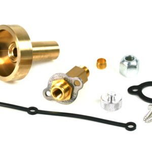 Boquilla de suministro mini M16 rosca externa + DISH adaptador de repostaje corto de latón