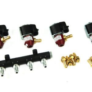 IG2 - 4 inyectores METIS 2 ohm incl. boquillas para riel distribuidor