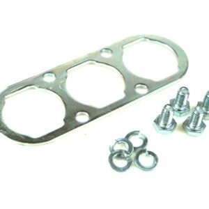 MED placa con tornillos para riel de inyección de 3 cilindros