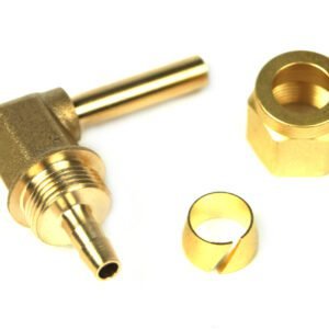 DREHMEISTER set de montaje de 6 mm (tuerca de rosca, casquillo, codo 90°)