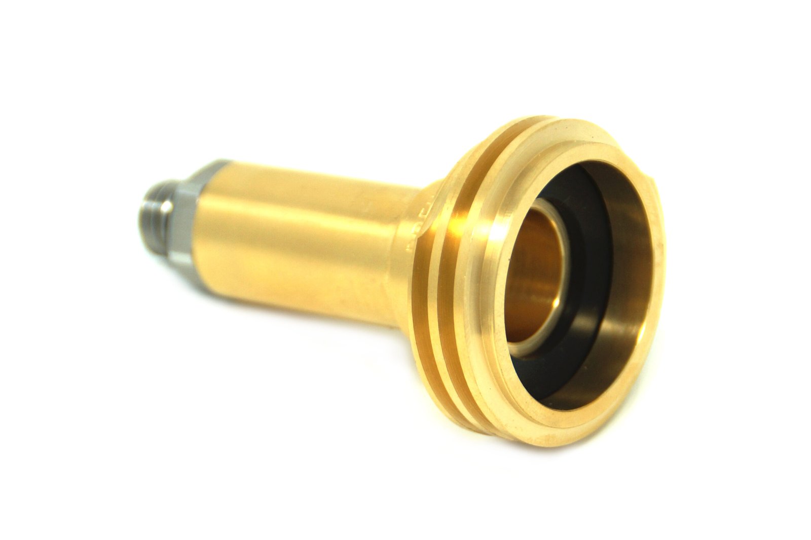 DREHMEISTER adaptador de boquilla de suministro ACME M14 de latón con conexión de acero inoxidable, L=67mm - Imagen 2