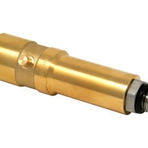 DREHMEISTER adaptador de boquilla de suministro Bayoneta M14 latón con conexión de acero inoxidable, L=103,5 mm