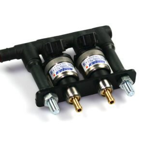 Keihin KN8 rampa de inyección de 2 cilindros azul (52 cc)