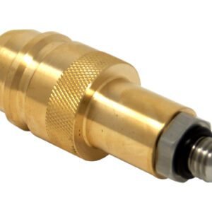 DREHMEISTER adaptador de boquilla de suministro Euronozzle M12 con conexión de acero inoxidable, L=79,5mm