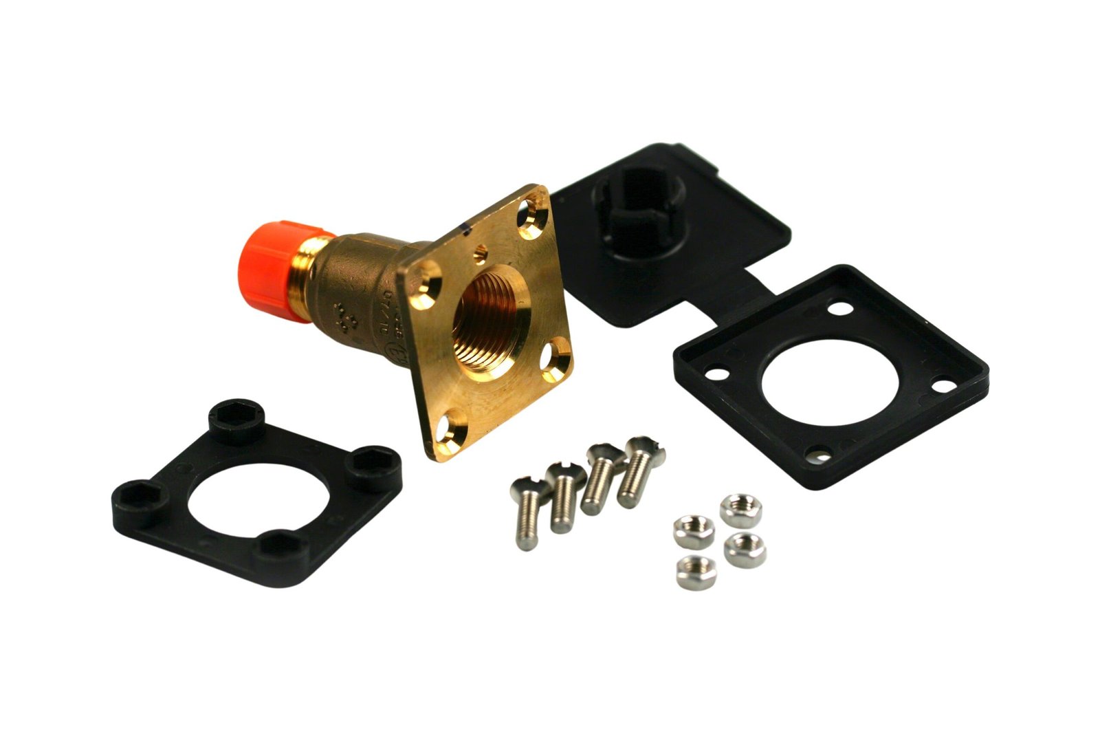 Boquilla de suministro recta de base plana W21,8 para la conexión de manguera de llenado