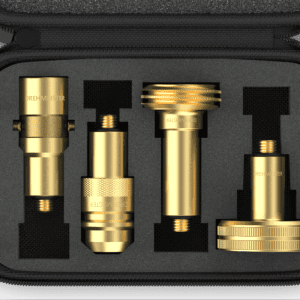 DREHMEISTER kit de adaptadores en valija para cilindros de gas (M10/largo)