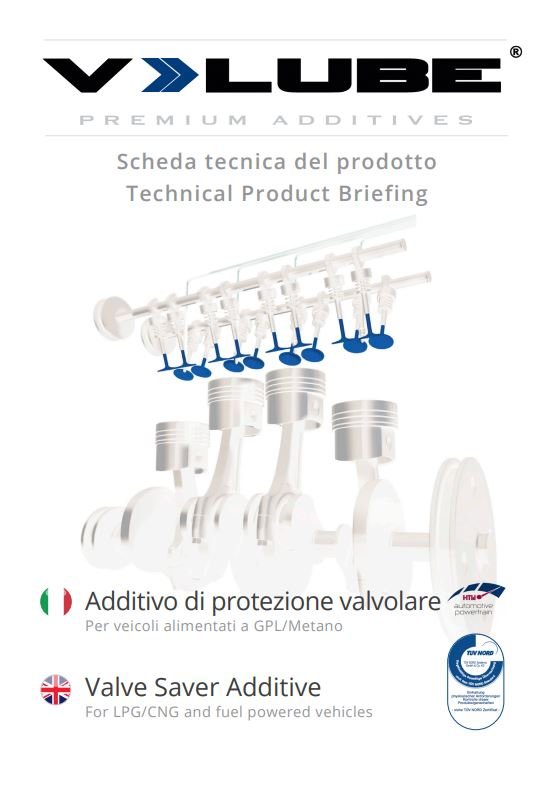 V-LUBE Información técnica del producto italiano + inglés
